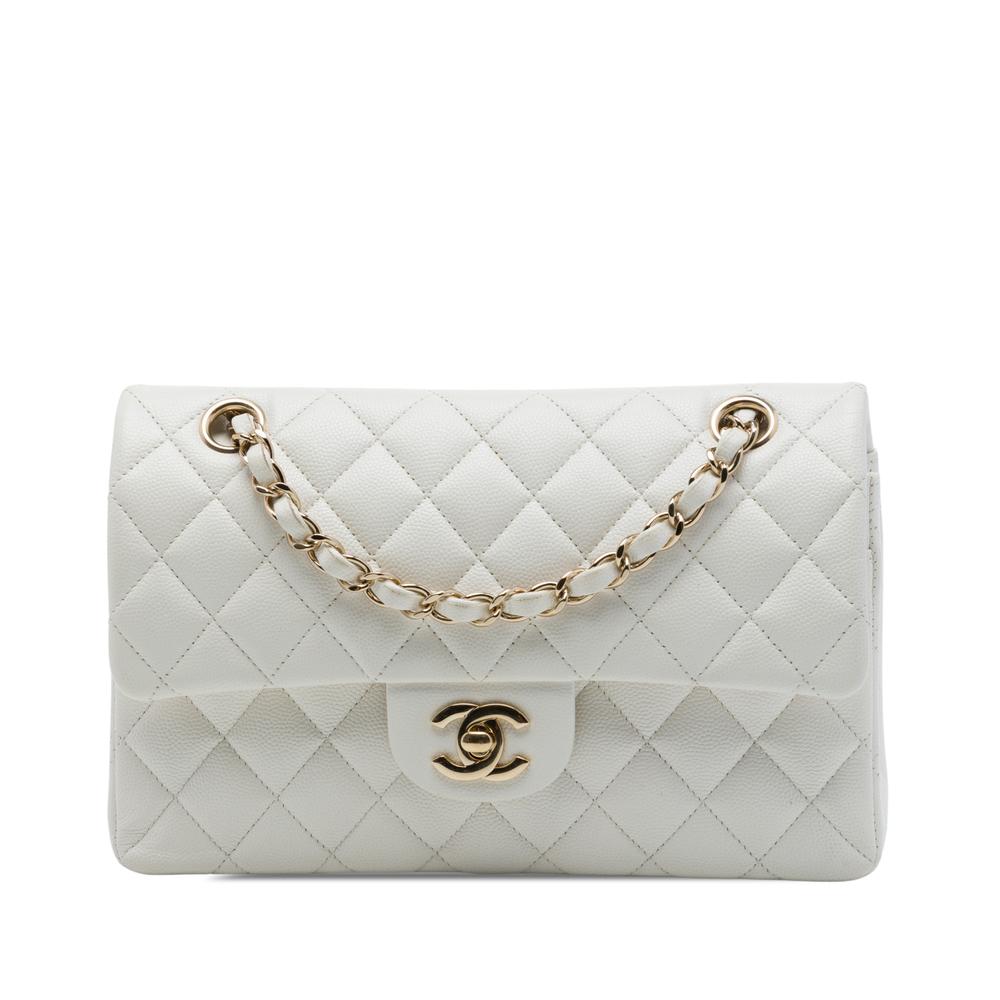 Pre-Loved Chanel Small Classic Caviar Double Flap